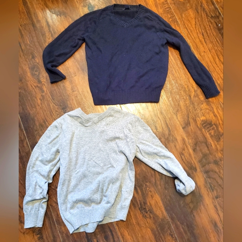 Nice dress sweaters 4 5 6 XS S navy blue grey Gap Children's place warm cozy